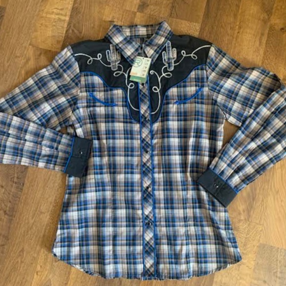 🆕 Roper Applique Cactus Snap - Picture 1 of 15